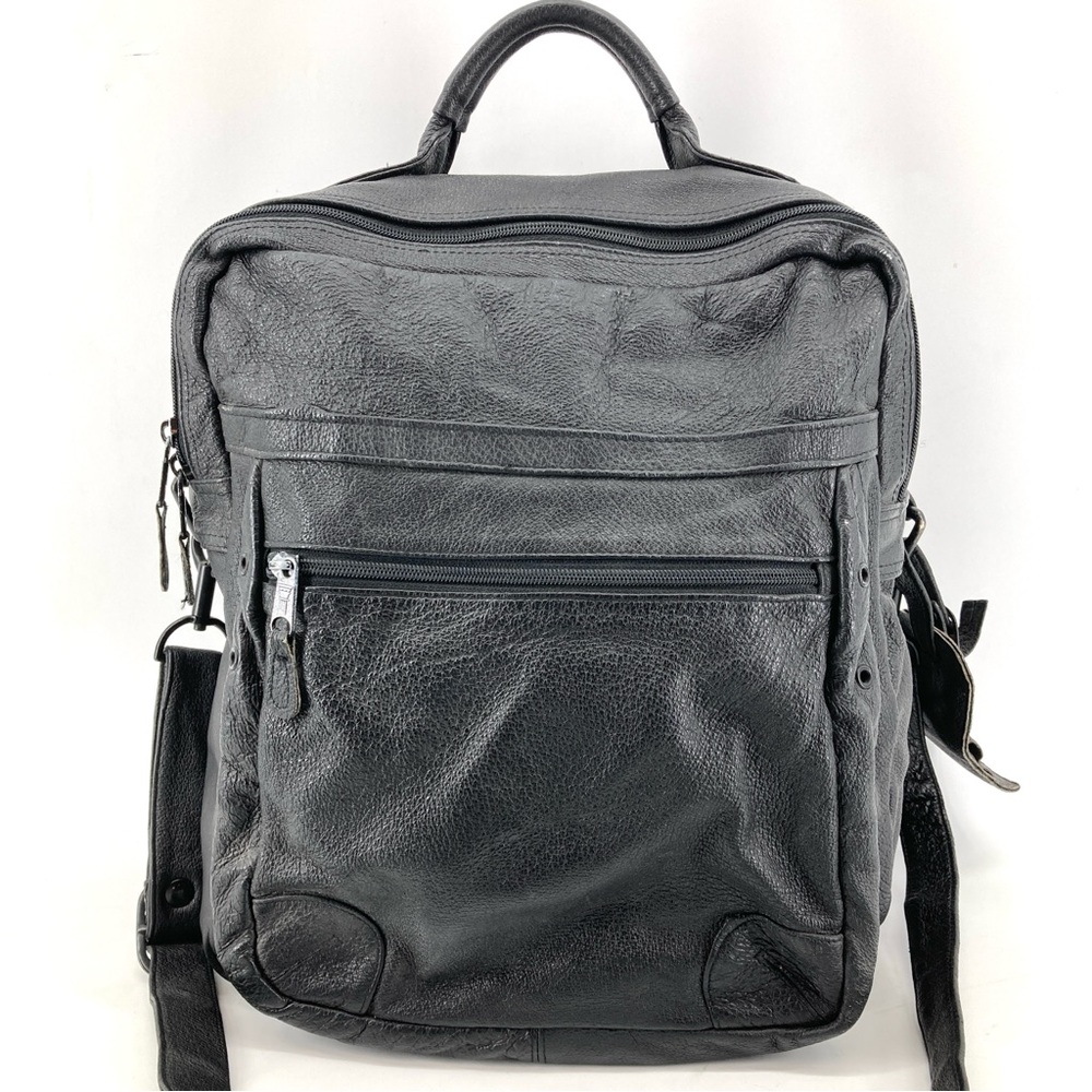 Vintage Scully Black Leather Large Shoulder Bag - Picture 3 of 14